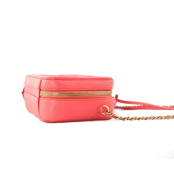 Chanel Coral Crossbody Caviar Filigree Vanity Case - Picture 8 of 8